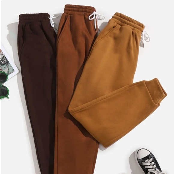 SHEIN Other - 3pcs Drawstring Waist Thermal Sweatpants